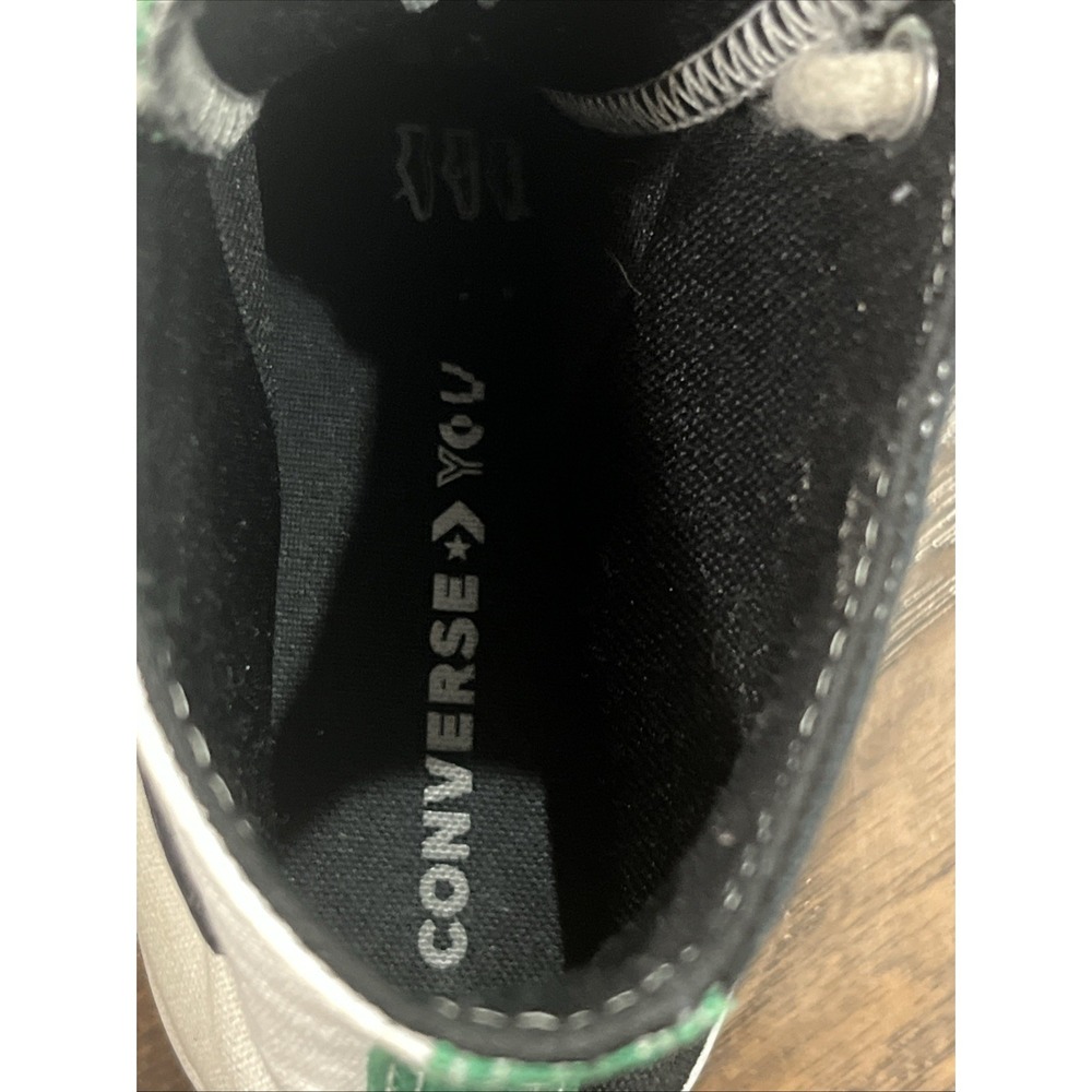 Converse Chuck Taylor All Star Lugged High Top Women's Sz 9.5 Black White Green - Picture 9 of 11